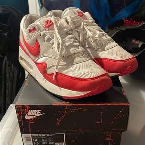 Nike Air Max 1 Big Bubble Red size 8.5 men’s preowned